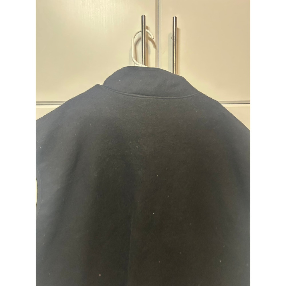 RUBA Black Fleece Full Zip Vest‎ Mens 3X Made in USA Mock Neck Sleeveless Jacket - Picture 13 of 16